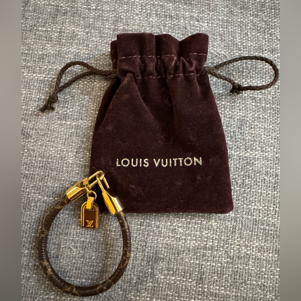 Louis Vuitton Gold and Dark Brown Bracelet